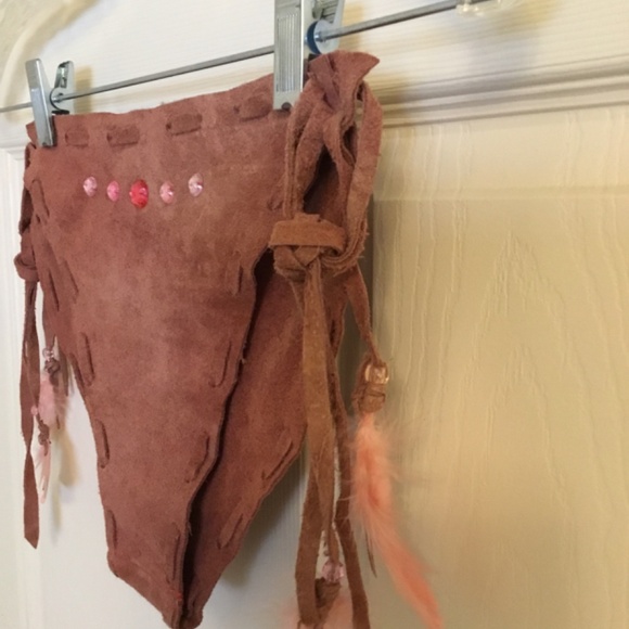 NEW! VINTAGE! Leather Bikini Set Burning Man Size XSM - Picture 8 of 9